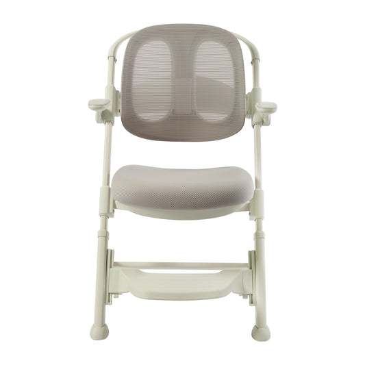 Kids Desk Chair, Computer Chairs with Armrest and Footrest for Boys Girls Cute Mesh Ergonomic with Adjustable Height Swivel Safe Sit-Locking Casters